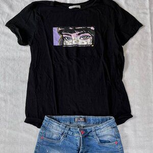 Bershka T-Shirt & Shorts (El Cott, Spain)